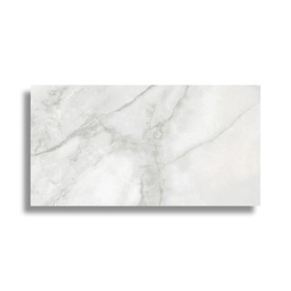 Gepolijste vloertegel 60x120 cm Marmerlook Onix Grijs R110. Ook in andere maten leverbaar