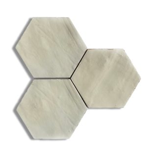 Hexagon tegel 13,9x16 cm Gebroken wit A185