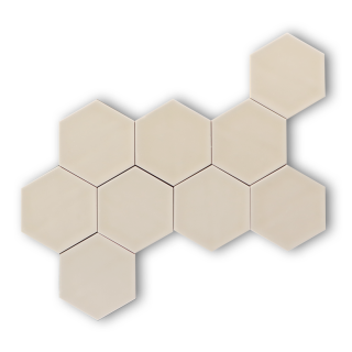 Hoogglans wandtegel 10,8x12,4 cm Hexagon Princeton beige RBT59