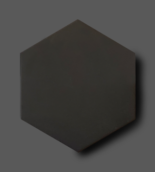 Vloertegel 15x17 cm Cifre Hexagon Timeless Black