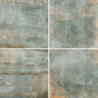 Vloertegel Metallook Oxideer Groen NAV52 diverse printen