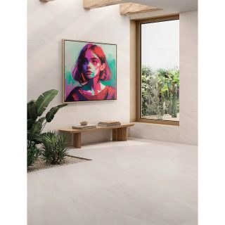 Vloertegel leistoonlook Soft Beige NAV81_inspiratie foto